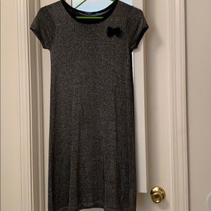 Black mini shimmer dress